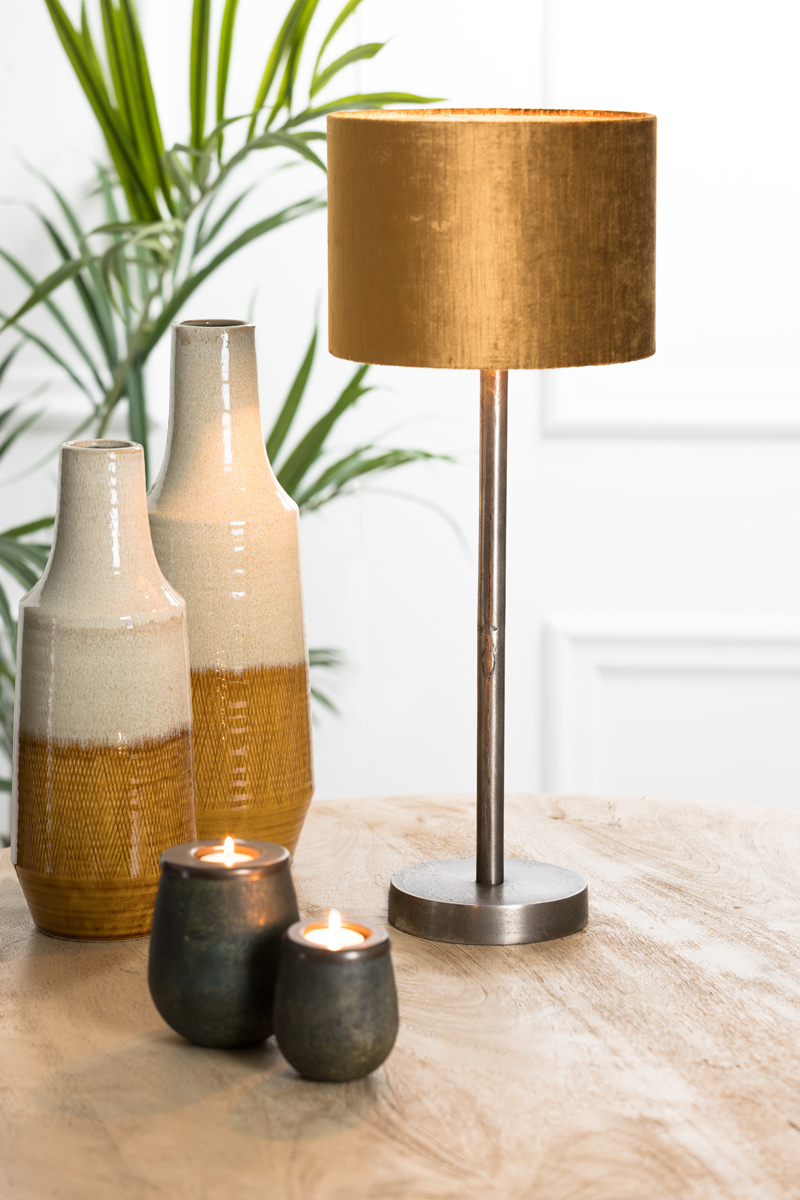 Light & Living - Lampvoet UNDAI - 16x16x45 - Zilver