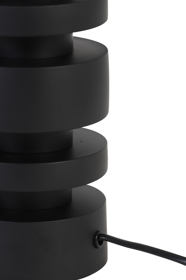 Light & Living - Lampvoet DESLEY - 12.5x12.5x40 - Zwart