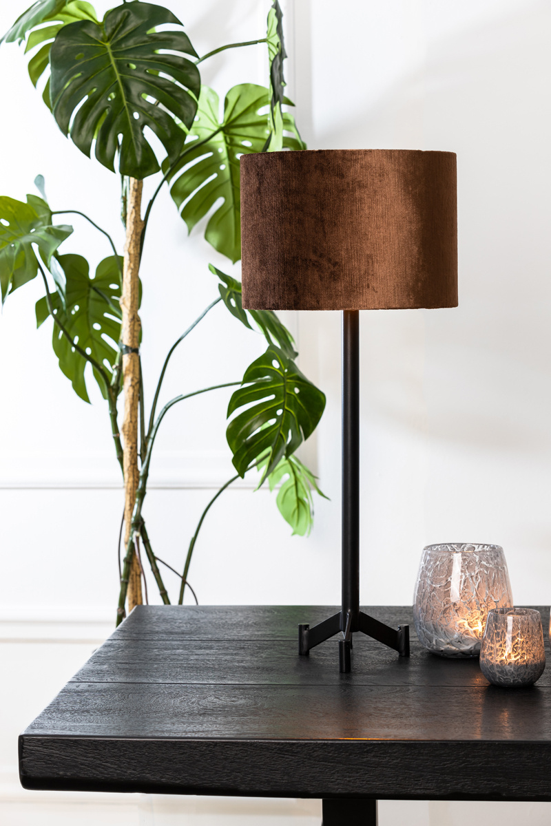 Light & Living - Lampvoet DENNIS - 15.5x15.5x50 - Zwart