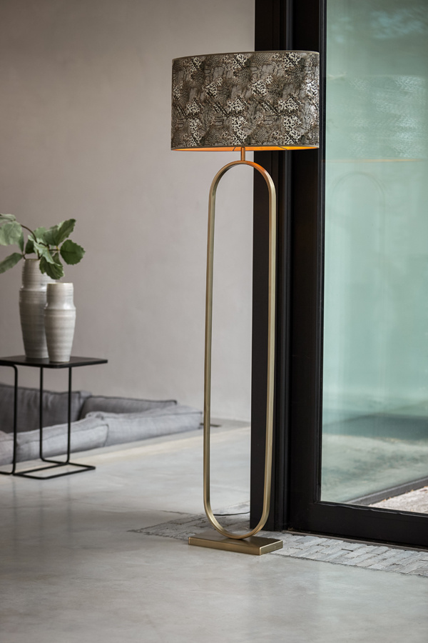 Light & Living - Vloerlamp JAMIRI  - 30x15x142cm - Goud