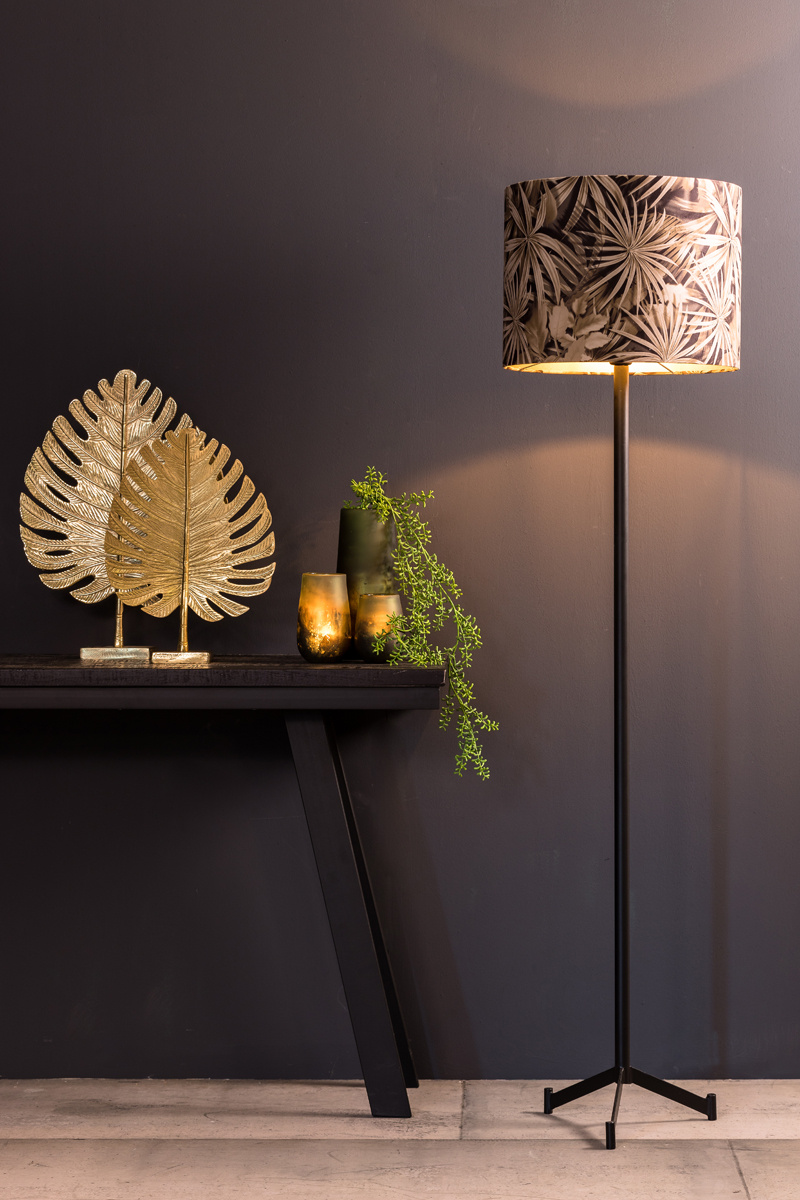 Light & Living - Vloerlamp DENNIS  - 30x30x131cm - Zwart