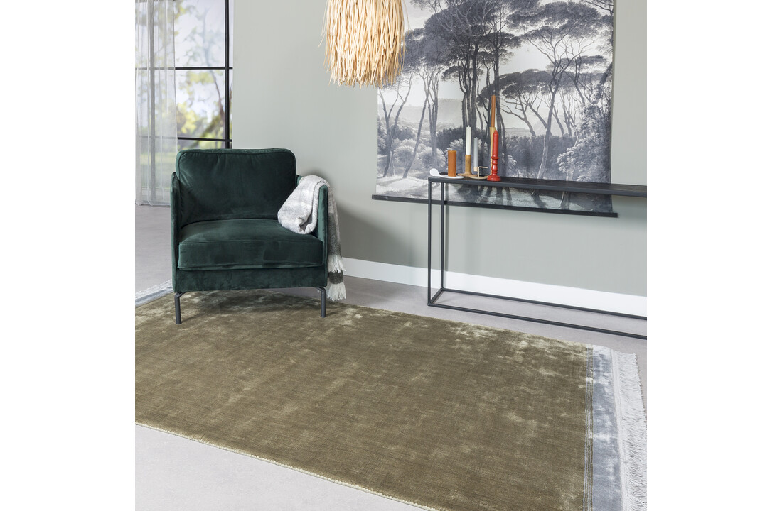 Hoyz Collection - Vloerkleed C611 Groen/grijs - 160x230x3