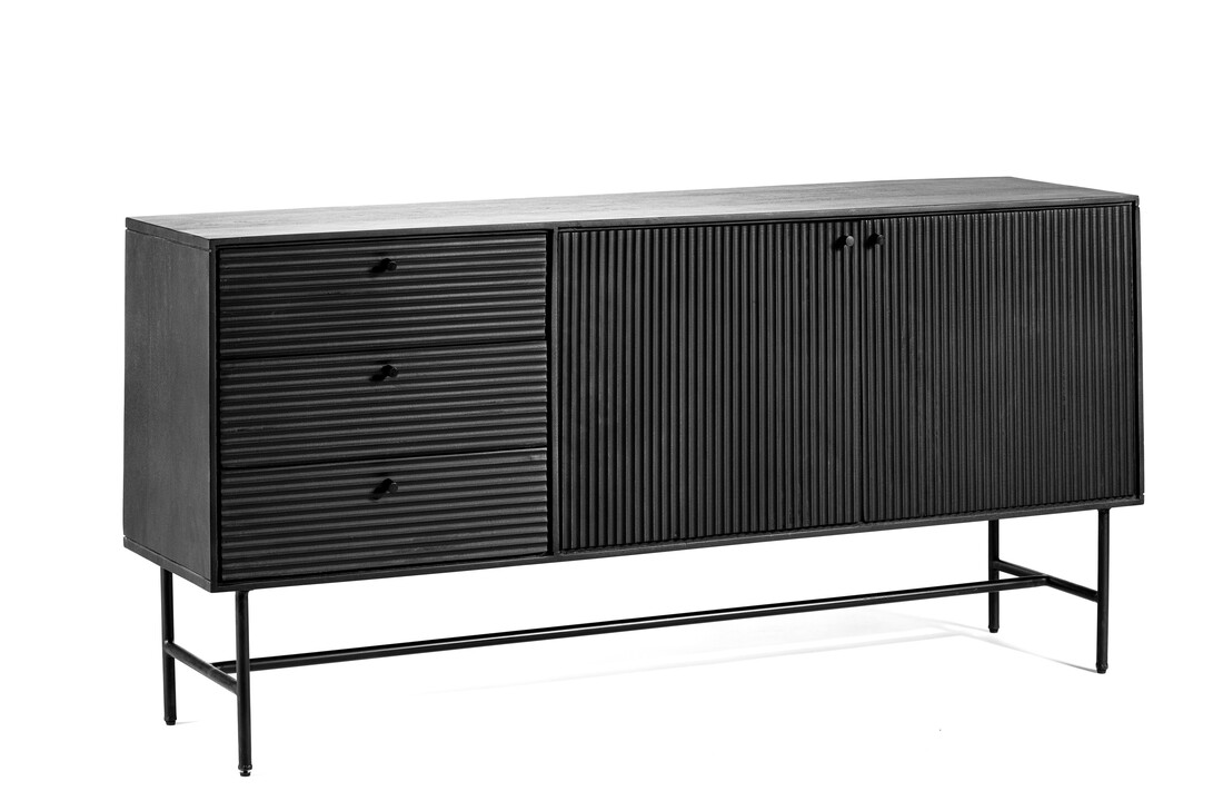 Hoyz Collection - Dressoir B340 Zwart - 160x40x76