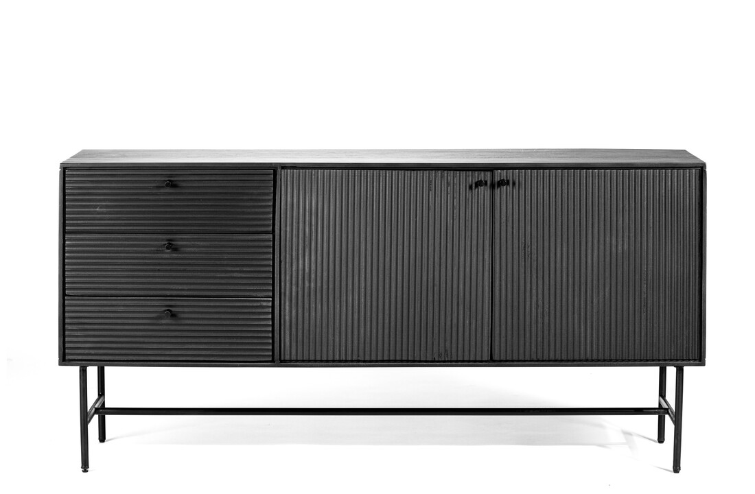 Hoyz Collection - Dressoir B340 Zwart - 160x40x76
