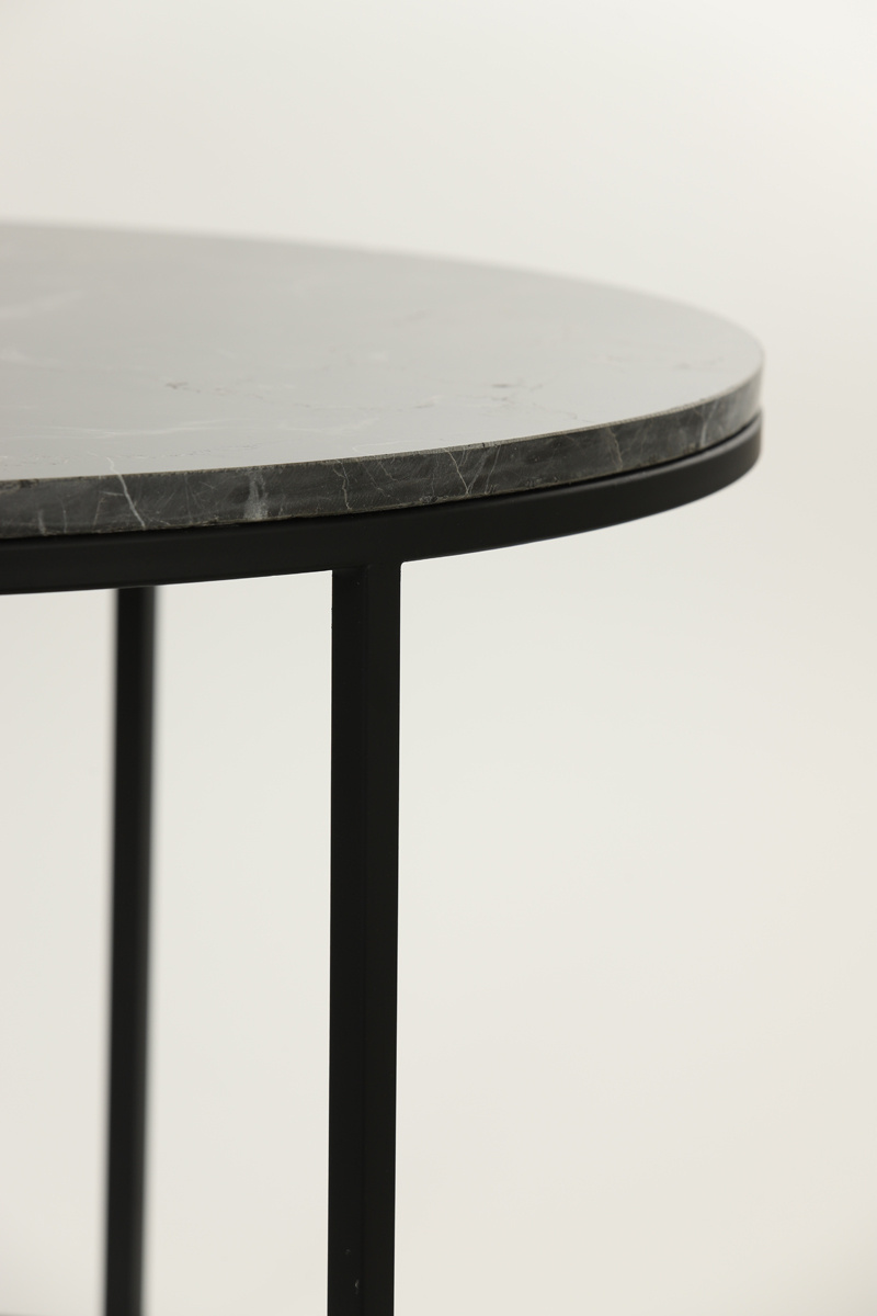 Light & Living - Salontafel ALFIO Set van 2 - 75x75x45.5cm - Zwart