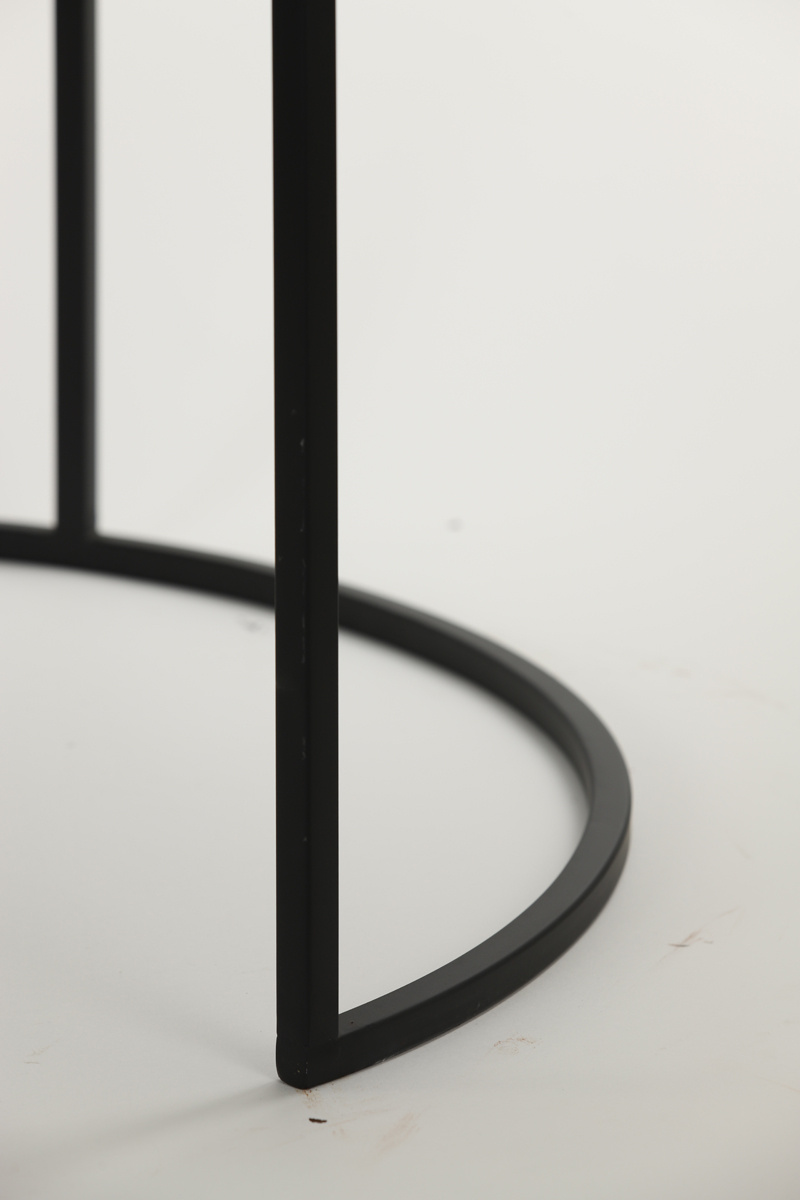 Light & Living - Salontafel ALFIO Set van 2 - 75x75x45.5cm - Zwart