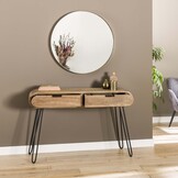 Hoyz - Kaptafel Barrel - 2 Lades - Hout - 120x30x76