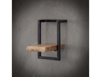 Hoyz - Wandplank Edge - 20cm - Acaciahout - Bruin