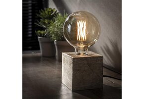 Hoyz - Tafellamp Block - Zwart Nikkel - Industrieel - 10x10x10