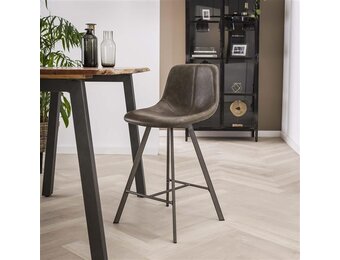 Hoyz - Barstoel Zig-Zag - Taupe - 4 Stuks