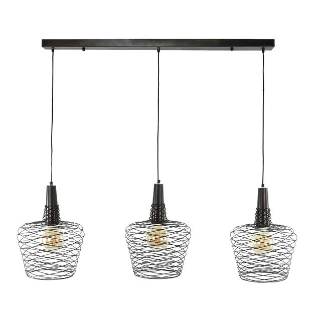 Hoyz - Hanglamp 3L Accent - Antiek Koper Finish