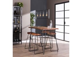 Hoyz - Bartafel Edge - Massief Acaciahout - Industrieel - 130x70x92