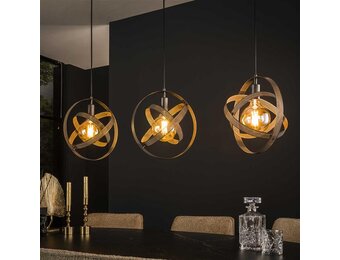 Hoyz Collection - Hanglamp 3L Cosmos Mesh - Artic Zwart