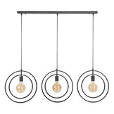 Hoyz - Industriele Hanglamp - 3 Lampen - Turn Around - Zwart