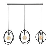 Hoyz - Industriele Hanglamp - 3 Lampen - Turn Around - Zwart