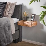 Hoyz - Nachtkastje 1L  Tree L - Massief acacia naturel - Set van 2