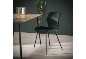 Hoyz - Velvet Stoel - Kuip zitting - Groen - 4 stuks