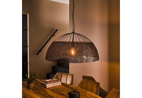 Hoyz - Hanglamp Ø80 Armor - Metaal - Zwart Bruin