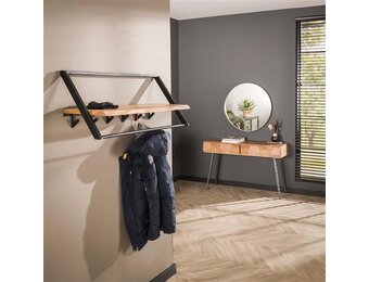 Hoyz - Kapstok Lean / Massief acacia naturel - 6 Haken