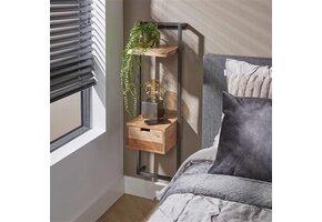 Hoyz - Nachtkastje Air Solid XS - Massief Acacia Naturel