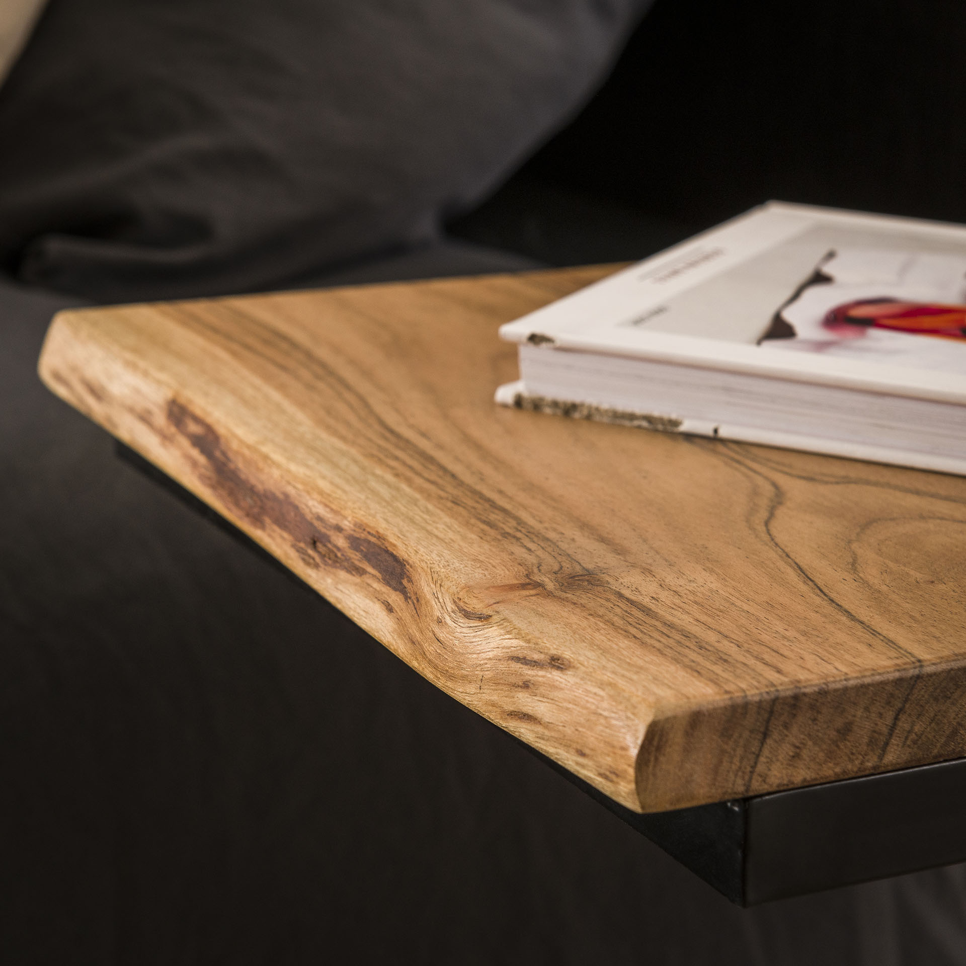 Hoyz - Bed Tafeltje XS Edge - Set van 2 - Massief Acacia