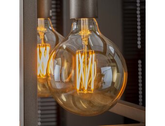 Lichtbron LED filament bol Ø12,5 Amberkleurig