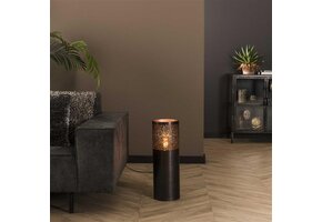 Hoyz - Vloerlamp Ø20 cilinder 60cm / Zwart nikkel