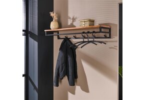 Hoyz - Kapstok Custom - 6 haken - Hoedenplank - Acaciahout