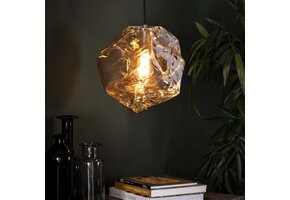 Hoyz - Hanglamp Rock Chromed - 1 Lamp - Grijs/Zwart - Industrieel