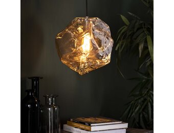 Hoyz - Hanglamp Rock Chromed - 1 Lamp - Grijs/Zwart - Industrieel