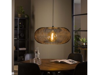 Hoyz - Hanglamp Copper Twist - Zwart Nikkel - Industrieel - 70x70x150