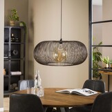 Hoyz - Hanglamp Copper Twist - Zwart Nikkel - Industrieel - 70x70x150