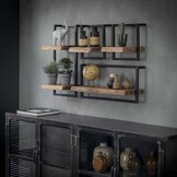 Hoyz - Wandplank Edge - 30cm - Acaciahout