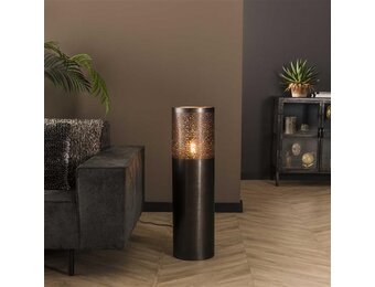 Hoyz - Vloerlamp Ø25 cilinder 90cm / Zwart nikkel