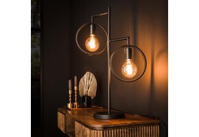 Hoyz - Tafellamp 2L Ring - Donkergrijs