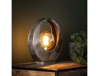 Hoyz - Tafellamp Full Moon - Industrieel - Grijs