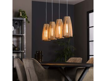 Hoyz Hanglamp 4L Launch - Massief Mangohout - 135x20x150