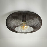 Hoyz - Plafondlamp Copper Twist - Zwart Nikkel - Industrieel - 43x43x20