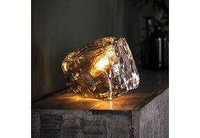 Hoyz - Tafellamp Rock Chromed - Industrieel - Lamp in Rots
