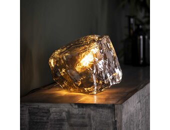Hoyz - Tafellamp Rock Chromed - Industrieel - Lamp in Rots