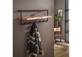 Hoyz - Kapstok Edge met 6 haken - Grijs - Wandkapstok