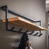 Hoyz - Kapstok Edge met 6 haken - Grijs - Wandkapstok