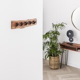 Hoyz - Kapstok Edge met 5 haken - Grijs - Wandkapstok