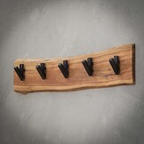 Hoyz - Kapstok Edge met 5 haken - Grijs - Wandkapstok