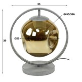 Hoyz - Tafellamp 1L Stellar - Oud Zilver