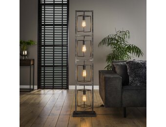 Hoyz - Vloerlamp Cubic Tower - 4 Lampen - 34x24x160