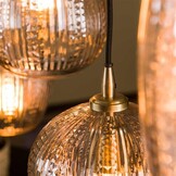 Hoyz - Hanglamp 5L diamond grain mix / Diamond glass