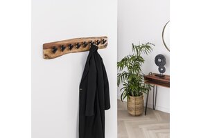 Hoyz - Kapstok Edge met 8 haken - Grijs - Wandkapstok