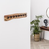 Hoyz - Kapstok Edge met 8 haken - Grijs - Wandkapstok