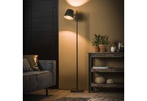 Vloerlamp Industrieel - 1 Lamp - Verstelbare Metalen kap